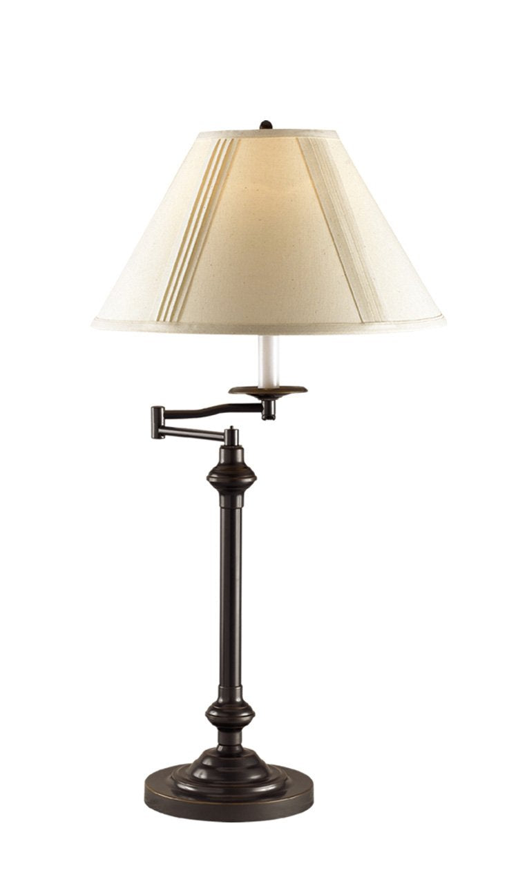 Cal Lighting Bo-342-Db Swing Arm Table Lamp, 150-Watt, Dark Bronze
