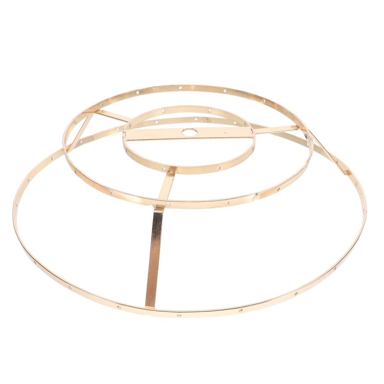 WHAMVOX Wire Lamp Shade Rings Drum Lamp Shade Strong Frame Lampshade Bracket Kit with US Style Spider Fitter for DIY Table Floor