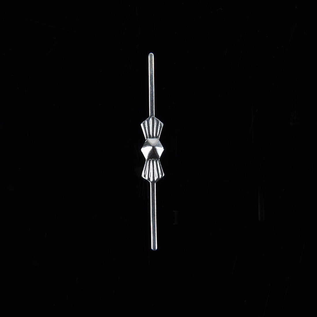 H&D Chrome Bow Tie Clips, 100pcs Metal Butterfly Clips for Crystals, 30mm, Silver, Model HD140501DE-2