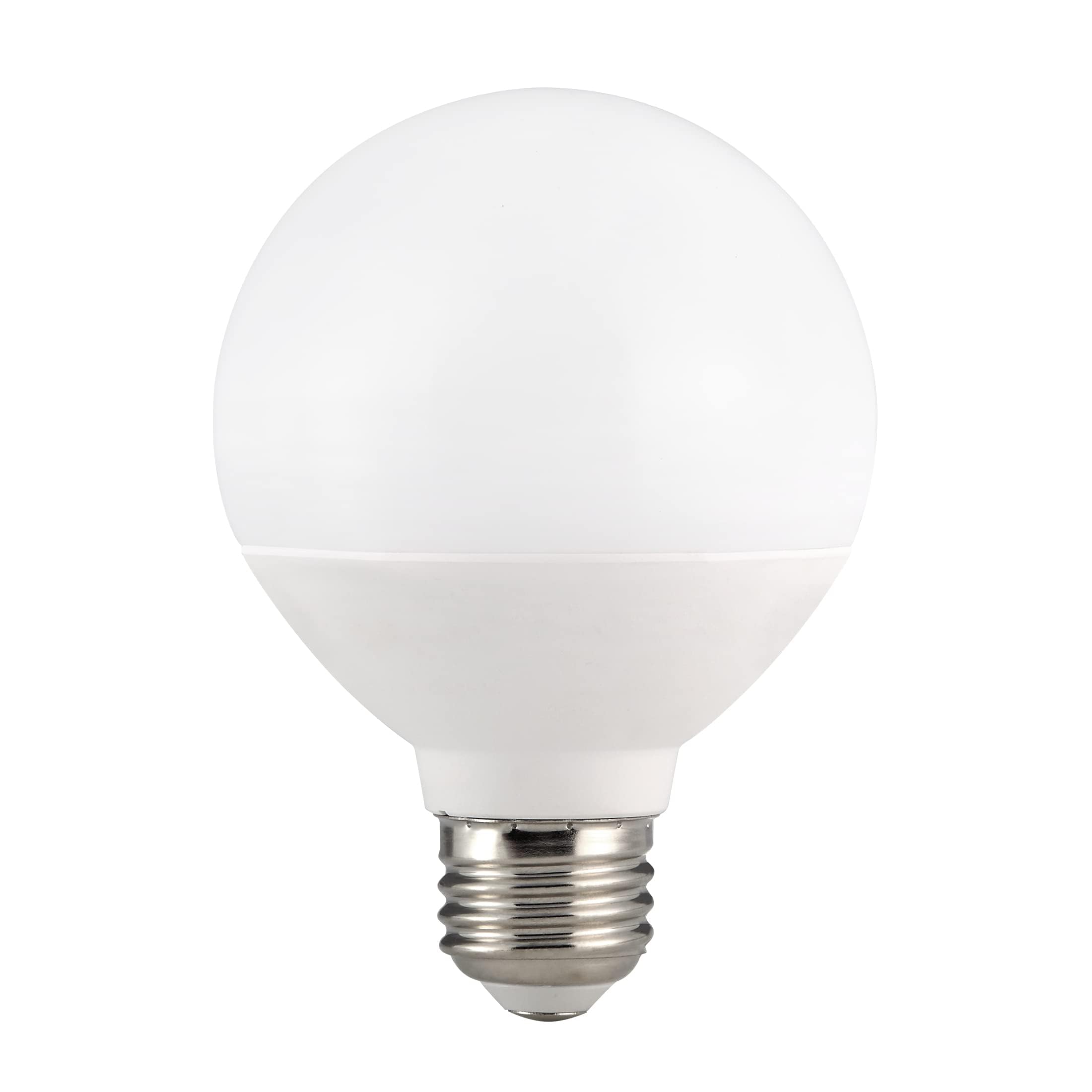 Maxxima G25 Led Light Bulbs - 450 Lumens, 4000K Neutral White Light, 40 Watt Equivalent, Featuring An E26 Base For Indoor Use, P