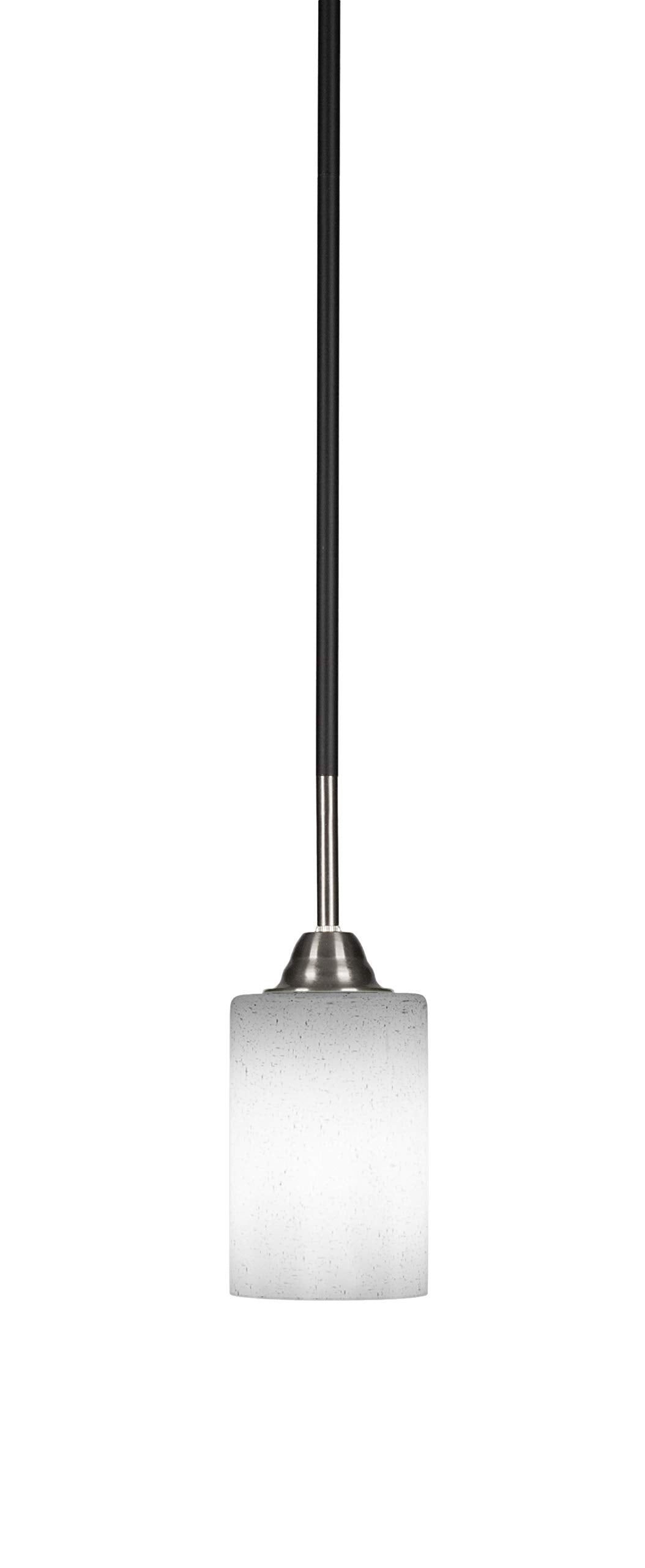 Toltec Lighting Paramount 1 Light Mini Pendant In Matte Black & Brushed Nickel (3401-Mbbn-310)