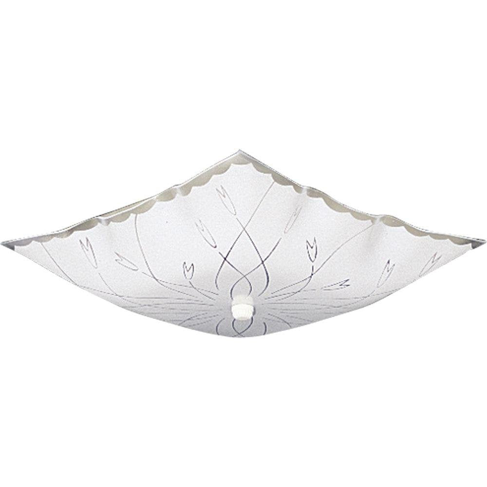 Progress Lighting P4962-30 Close-to-Ceiling Light, 12in Diameter x 5.5in Height, Alloy Steel, Etched White