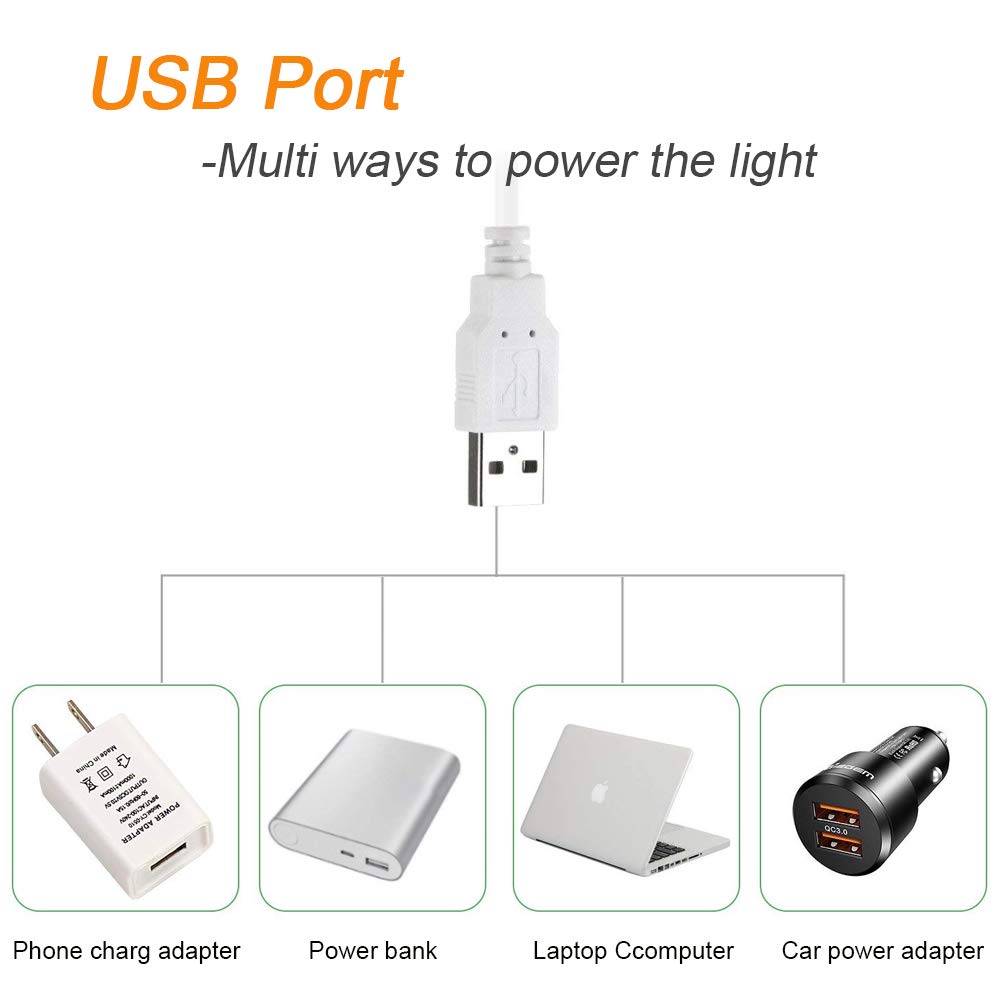 luluan Dimmable Under Cabinet Lighting, USB Reading Lamp, 35x1.6x0.6cm, Cool&Warm, Model L-01