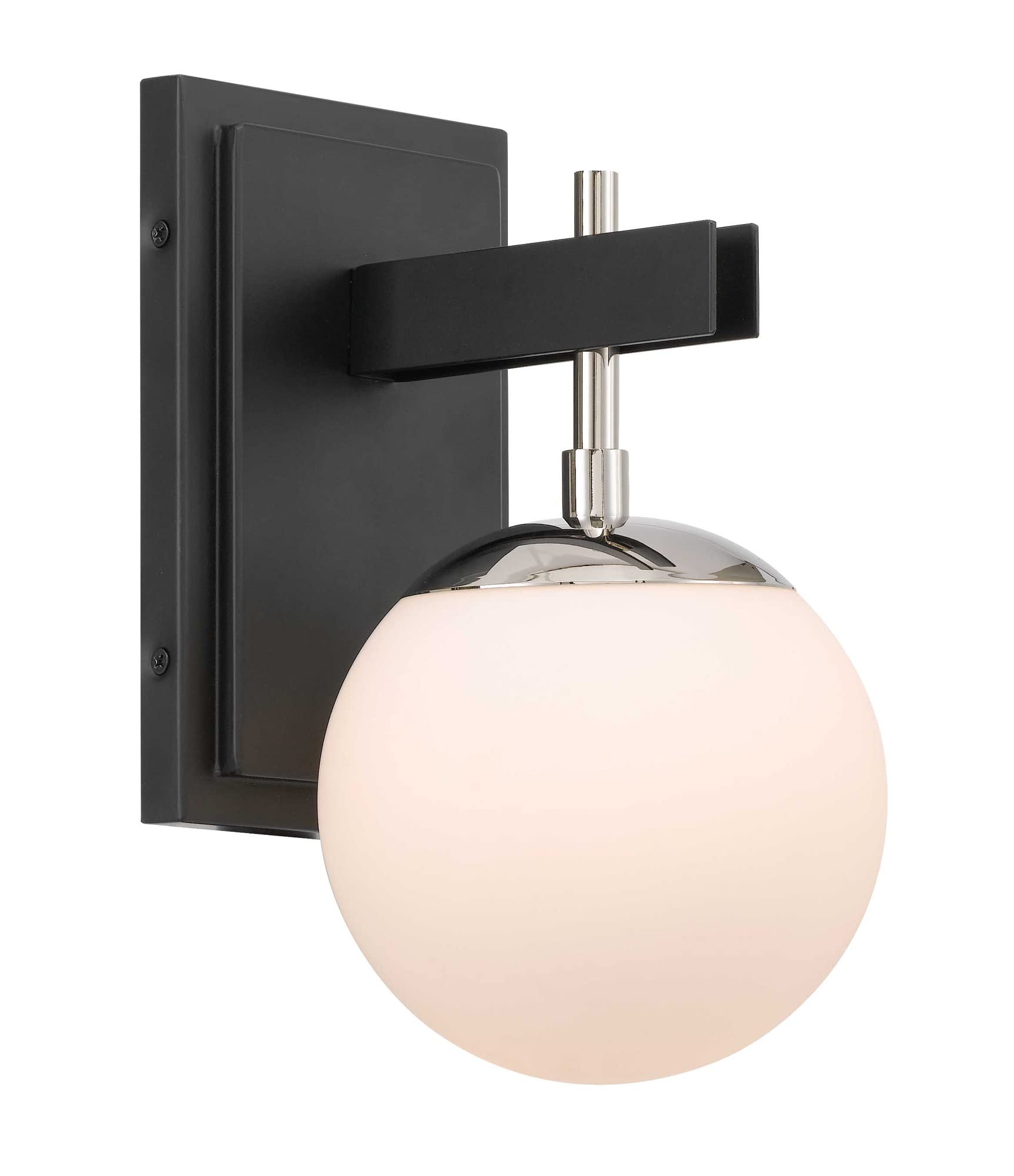 Varaluz Allie 1-Lt Bath - Black/Polished Nickel
