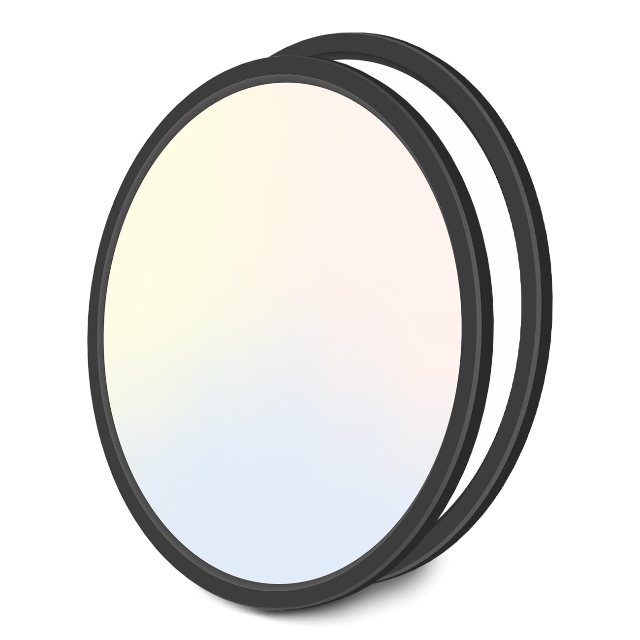 Zemty 2Pack 16.5 Inch LED Flush Mount Light, 36W 4200lm Super Slim Ceiling Light Fixtures, 3000K/4500K/6500K Selectable Ceiling 