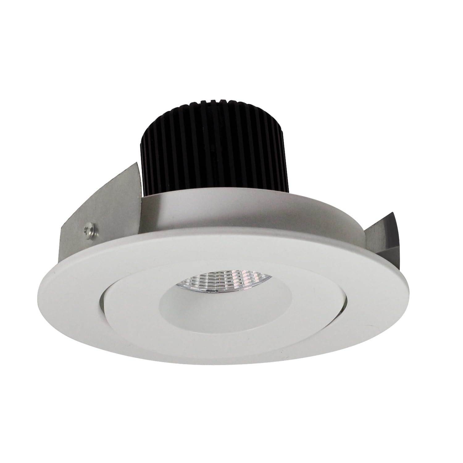 Nora Lighting Iolite 4in LED Adjustable Recessed Trim 3000K 1000 Lumens White Copper