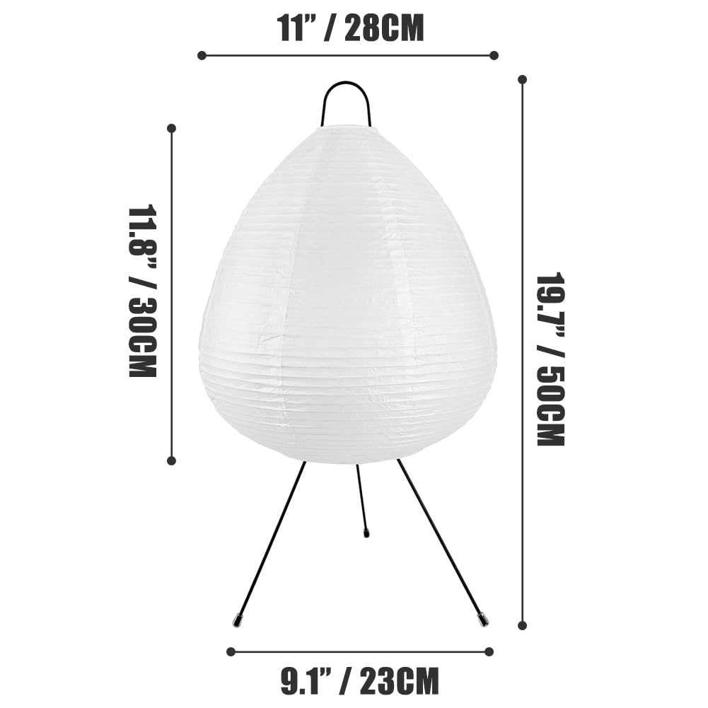 Yy Yearchy Table Lamp Paper Lamp Standing Lamps With Rice Paper Shade For Bedroom Livingroom(Lamp Shape)