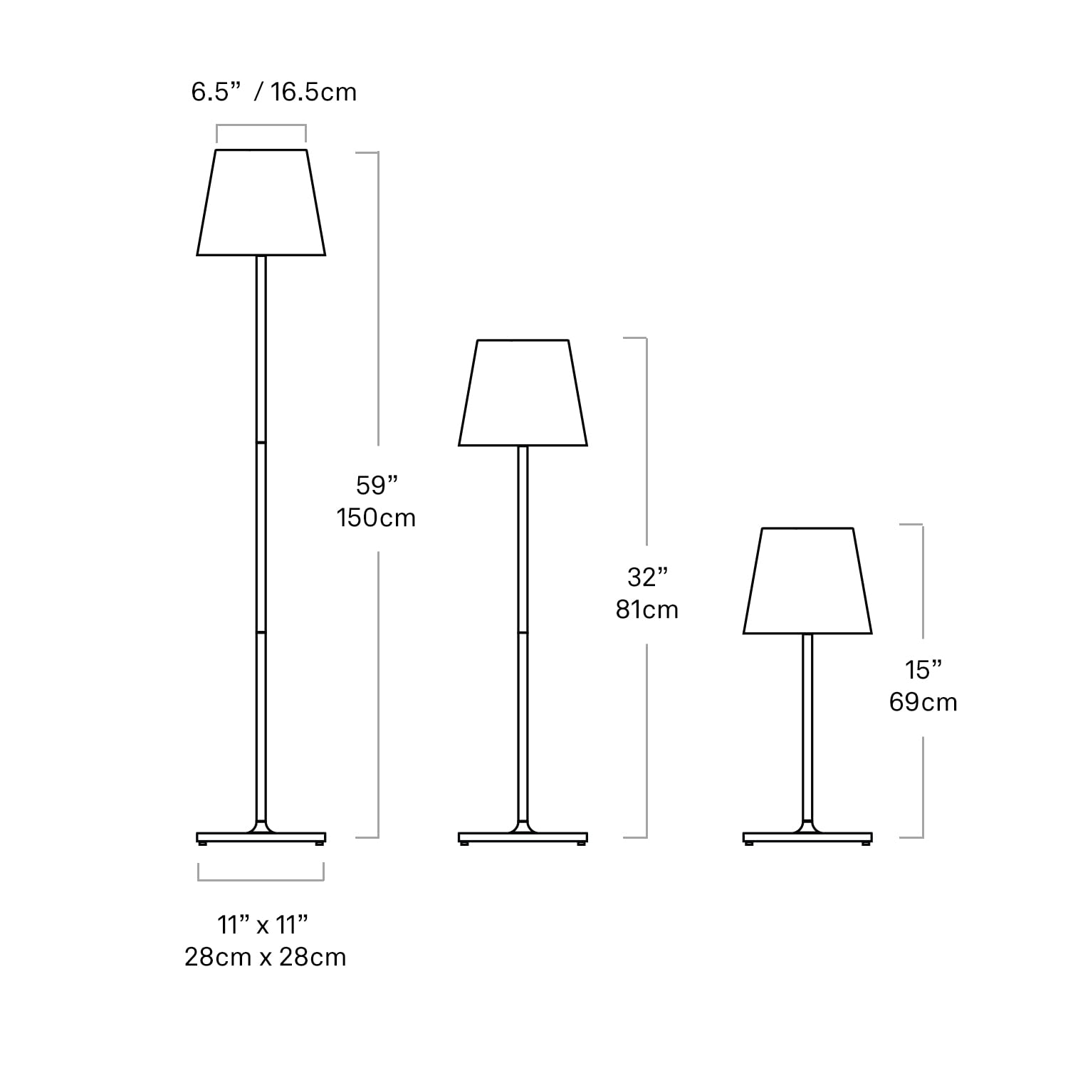 Zafferano Poldina PRO XXL Floor/Table Lamp - White, Polycarbonate, Modern Design