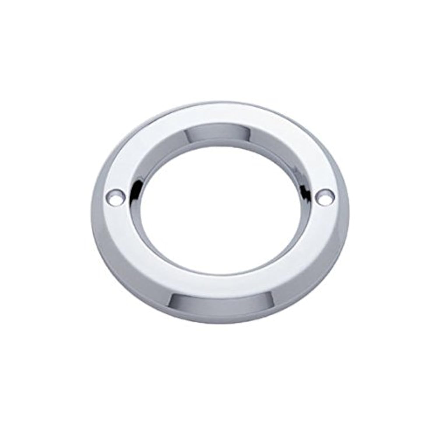 United Pacific (10) Round Chrome Bezels/Covers 2&quot; Led Side Marker Clearance Lights