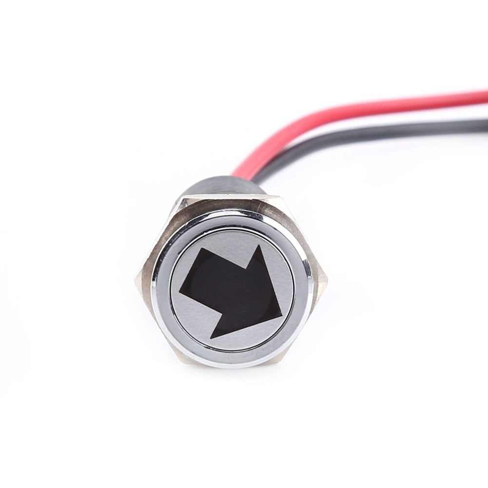 Ywbl-Wh 12V 14Mm Led Dash Panel Warning Fog Turn Light Indicator Bike Car Boat Lamp Red Blue Green