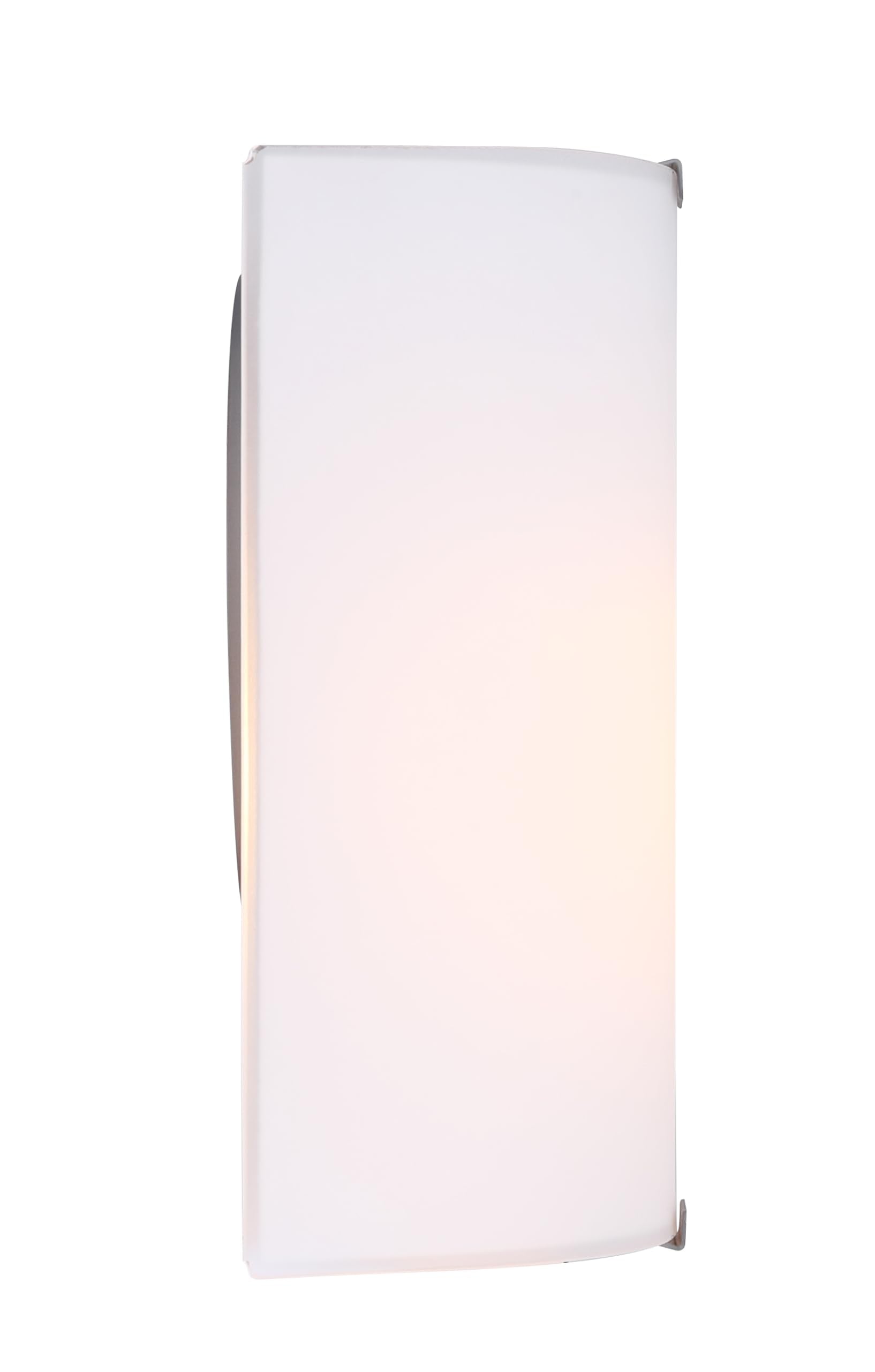 Modern 1-Light Wall Sconce, Grey With Flat Opal Glass, 7 Inch, Ambient Accent Lighting, Floating Wall Mounted Light For Hallway,