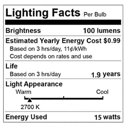 New Orange Heart Himalayan Salt Lamp Replacement Cord with Dimmer, 6FT, Black, Includes 6-Pack 15W E12 Halogen Bulbs, Model SLCR6B006