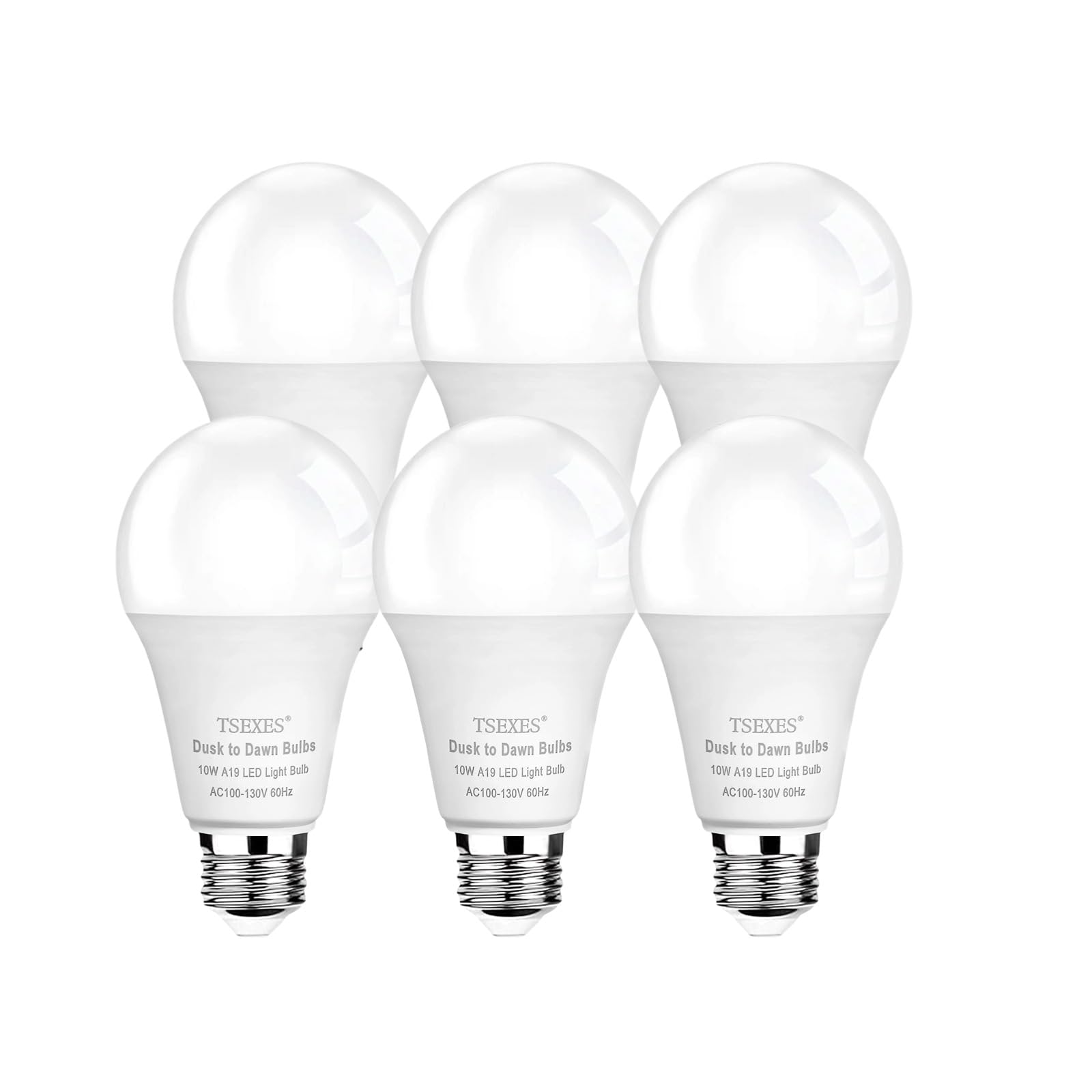 Tsexes Dusk To Dawn Sensor Led Outdoor Light Bulb, A19 Led Light Bulb 75W Equivalent,5000K Daylight,Auto On/Off Light For Indoor