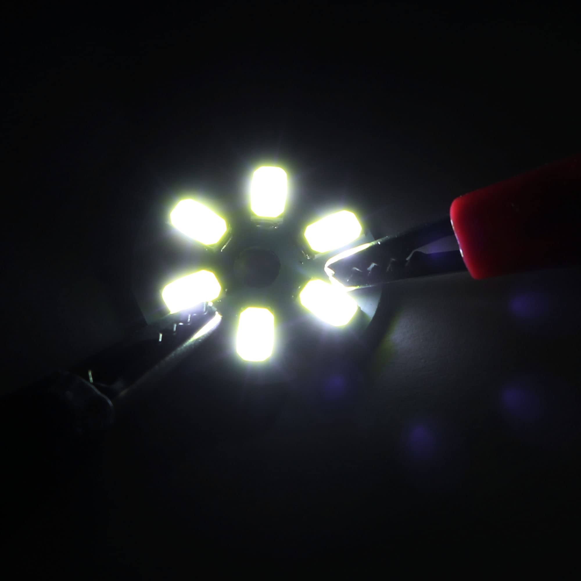 Meccanixity Cob Led Light Chip Bead 3W 120Lm 6000-6500K 23Mm 9-11Vdc Energy Saving Bulb For Spotlight Floodlight Replacement Whi