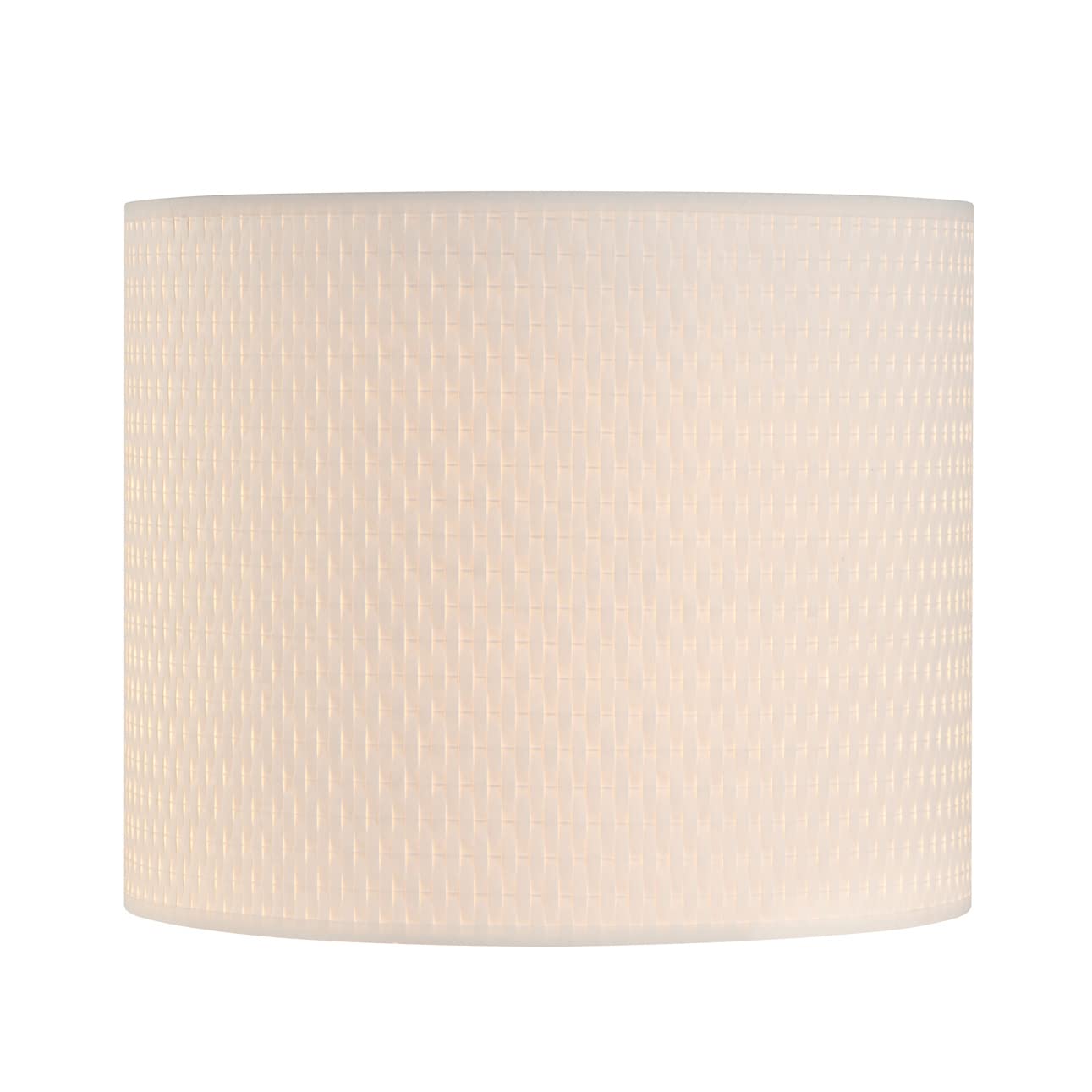 Aspen Creative Drum Lamp Shade, 8in Parchment White Paper, Model 31245
