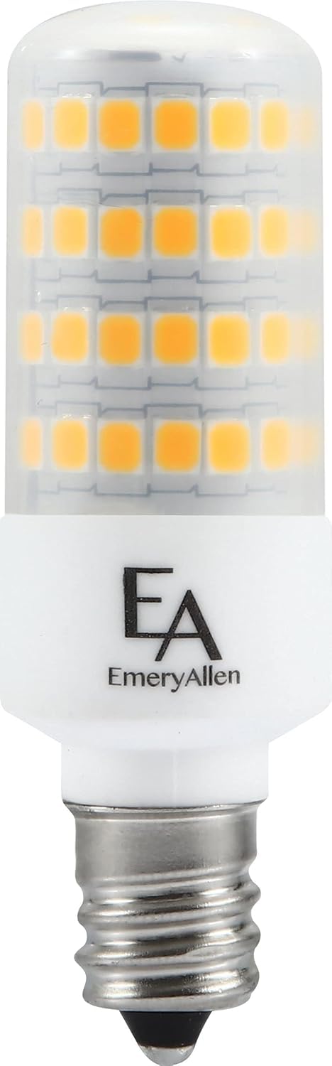 EmeryAllen E12 Base, 5.0Watt (60W Equivalent) Dimmable Candelabra | JA8 Compliant LED Light Bulb |120V - 550 Lumens |2700K | 1 P