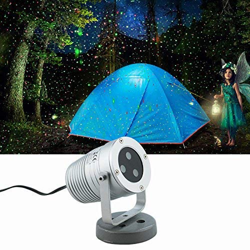 Starry Christmas Laser Lights Projector, Waterproof, Red & Green & Blue, Model ALB-RGB230-M1, for Outdoor Use, Holiday Parties