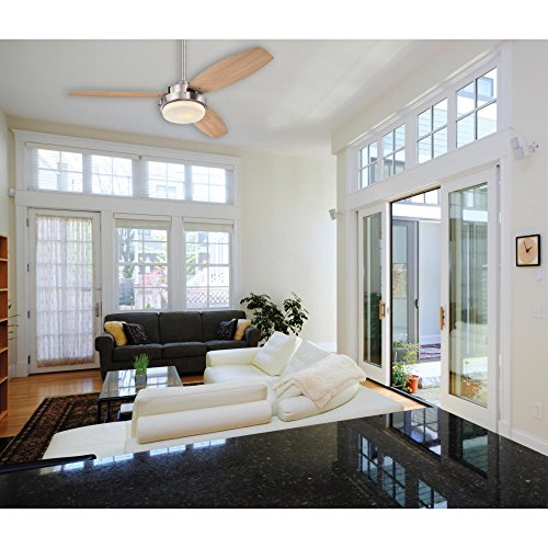 Westinghouse 7209000 Alloy Led Ceiling Fan, 52 Inch, Brushed Nickel