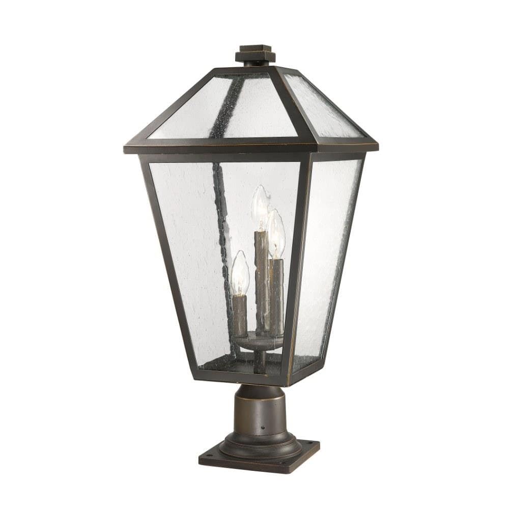 Z-Lite 3 Light Outdoor Pier Mounted Fixture, Stainless Steel, Seedy, 25.75x12.25x12.25, Model 579PHXLR-533PM-ORB