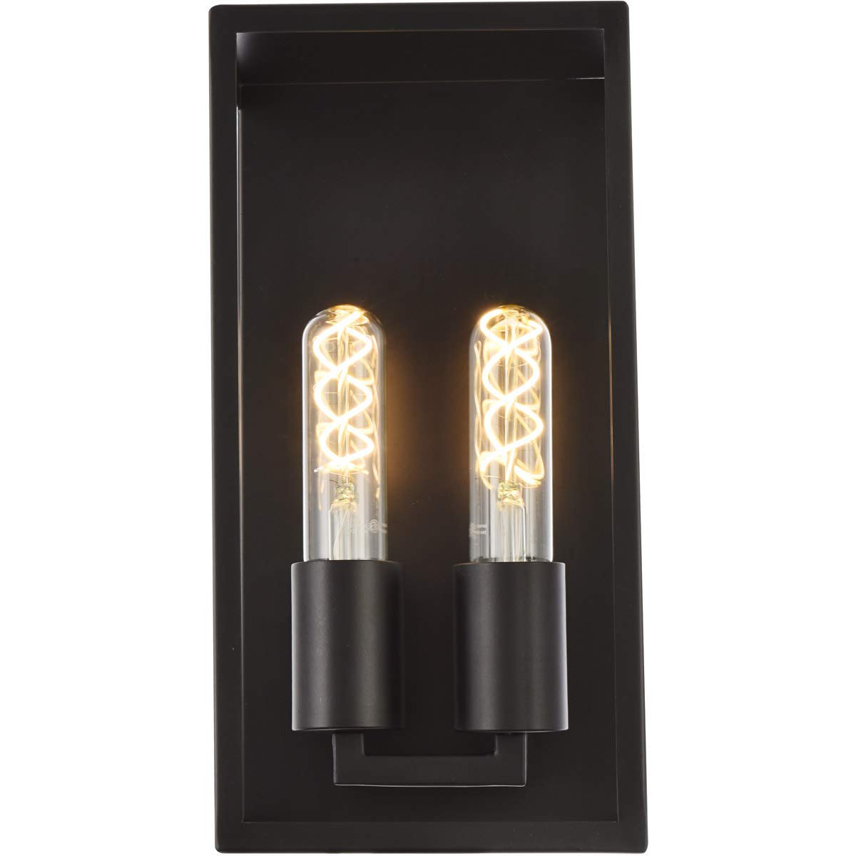 Living District Modern Home Decorative Voir 2 Lights Wall Sconce in Black
