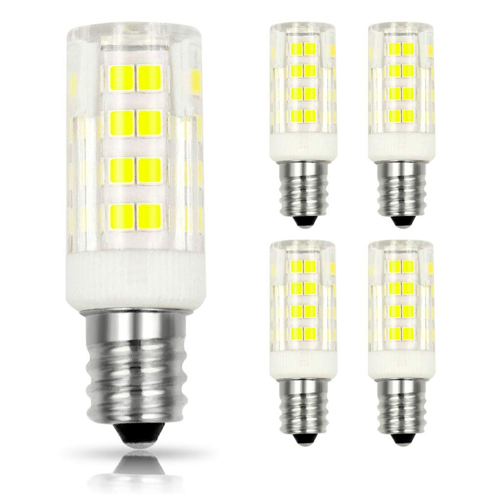 Honle E12 Led Light Bulbs 3W Equivalent 30W Halogen Bulb Daylight White 6000K T3 T4 Edison Screw Candle Base Mini Non-Dimmable A