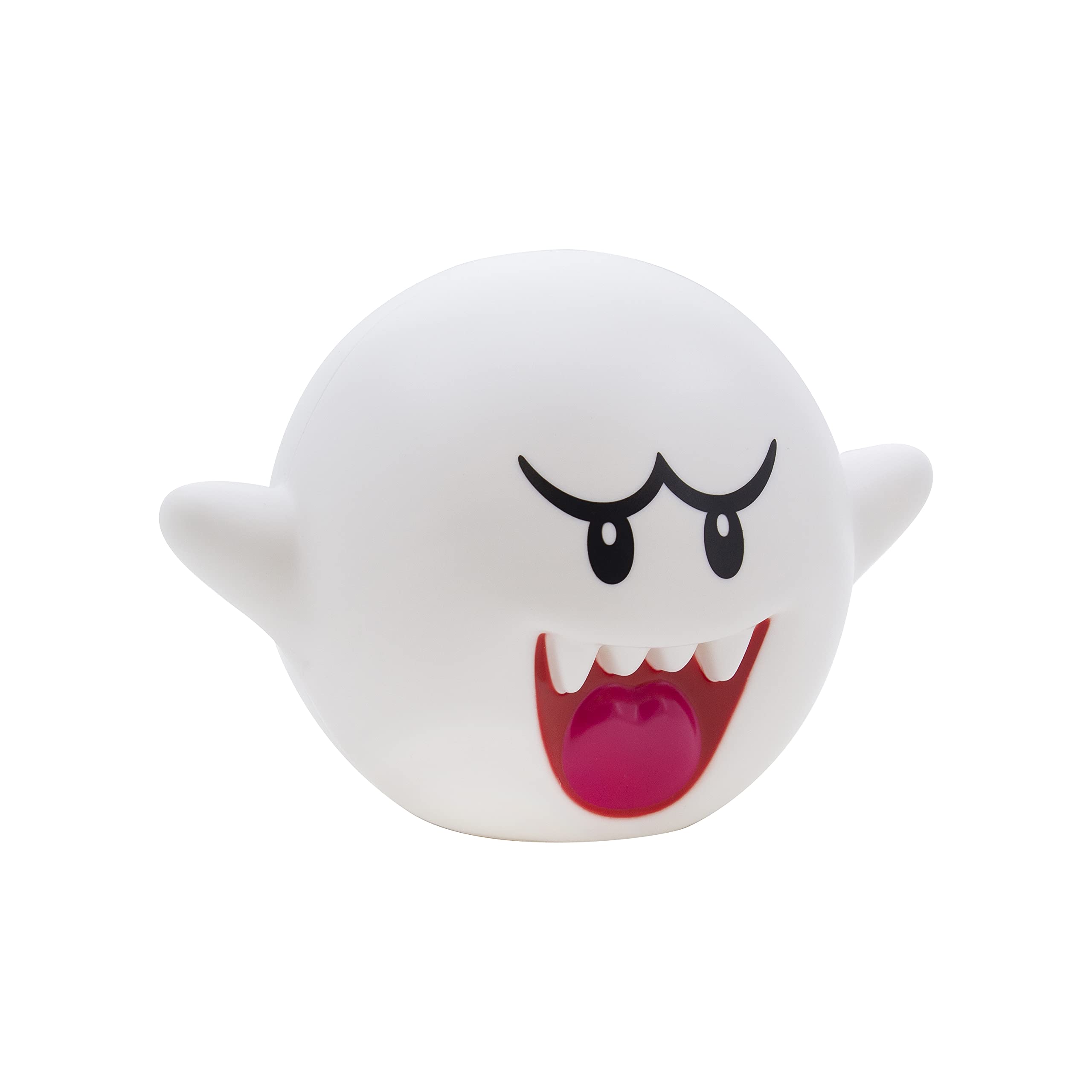 Paladone Super Mario Bros Boo Light with Sounds, 4.7 inches, White, Plastic, Model PP8017NN, Gaming Room Decor