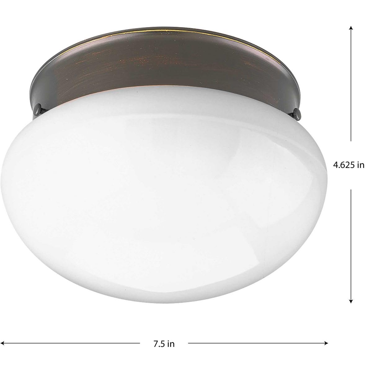 Progress Lighting P3408-20 1-Light Close-To-Ceiling Fixture, Antique Bronze