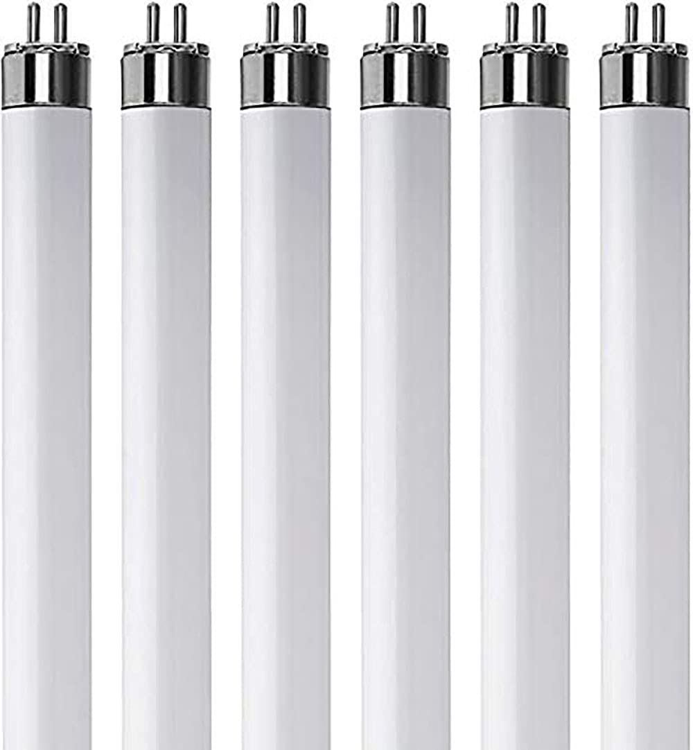 Kor (Pack Of 6) F13T5/Cw - T5 Fluorescent 4100K Cool White - 13 Watt - 21'' Super Long Life Light Bulbs