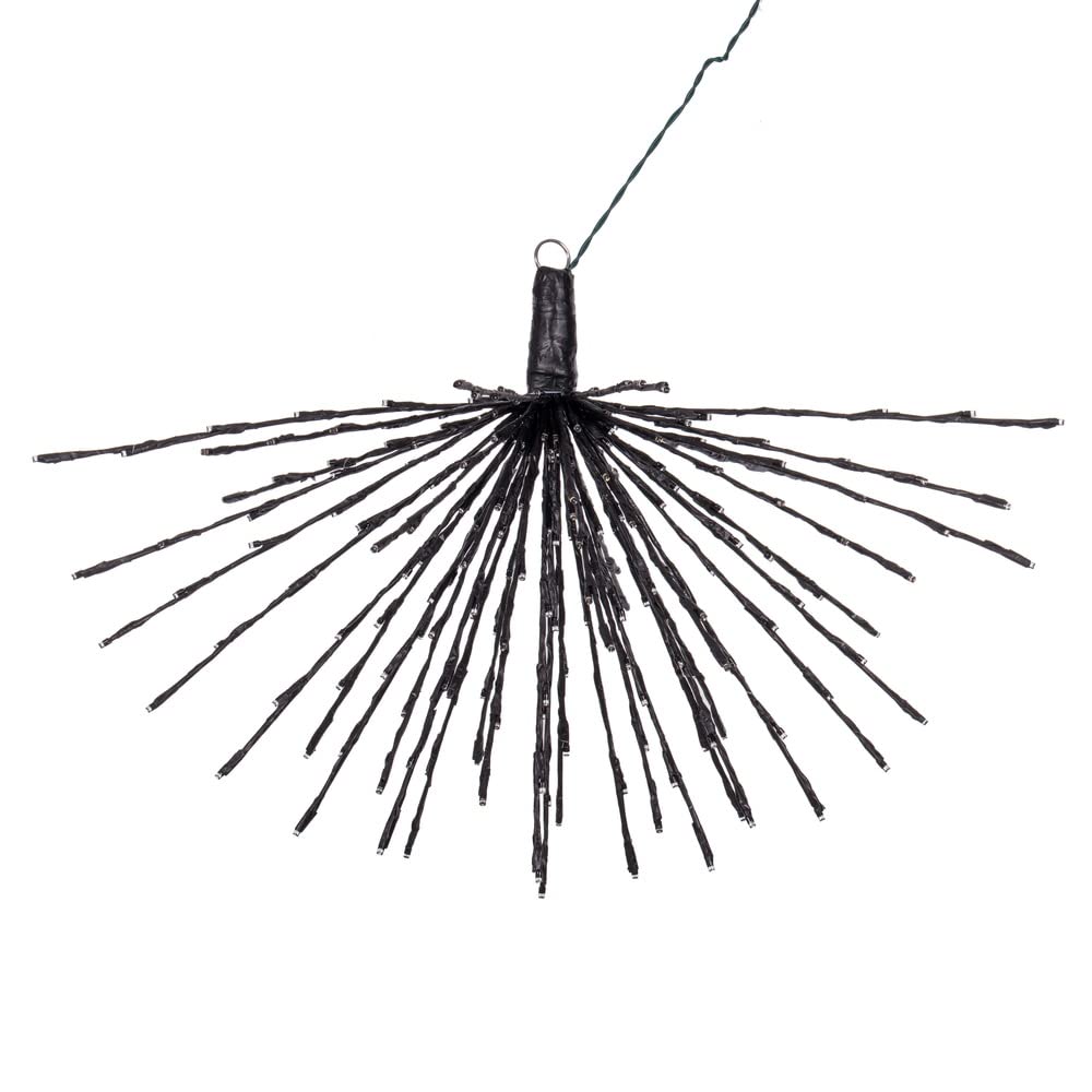 Vickerman 240Lt x 32&quot; Black Starburst Warm White 5mm Twinkle LED Lights.