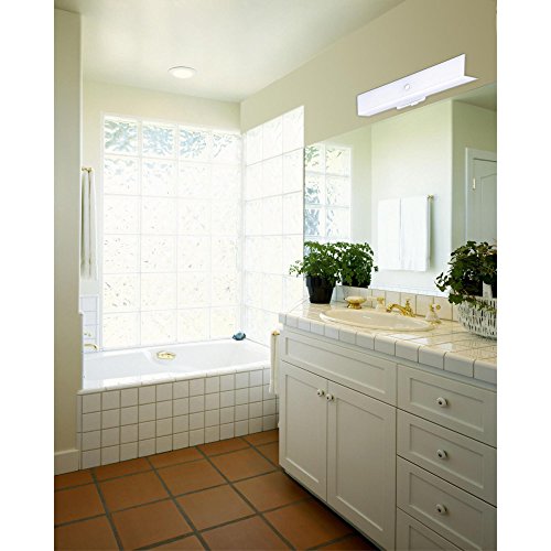 Westinghouse Two-Light Interior Wall Fixture, White Finish, Ceramic Glass, Model 6640300
