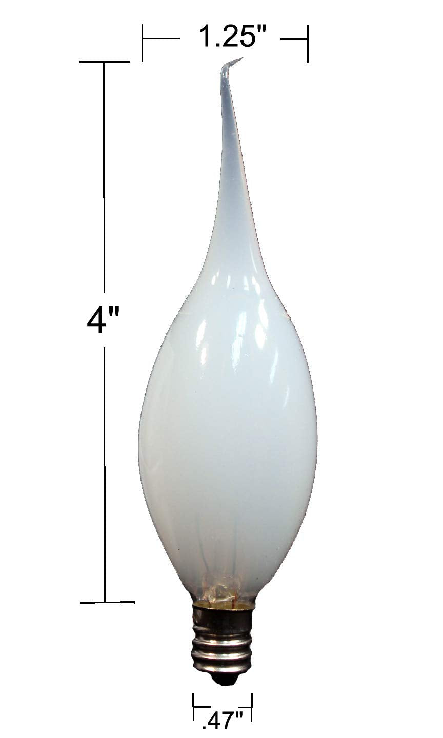 Creative Hobbies® Silicone Dipped Candle Light Bulbs, 15 Watt, Pack of 6, Model 7015SIx6