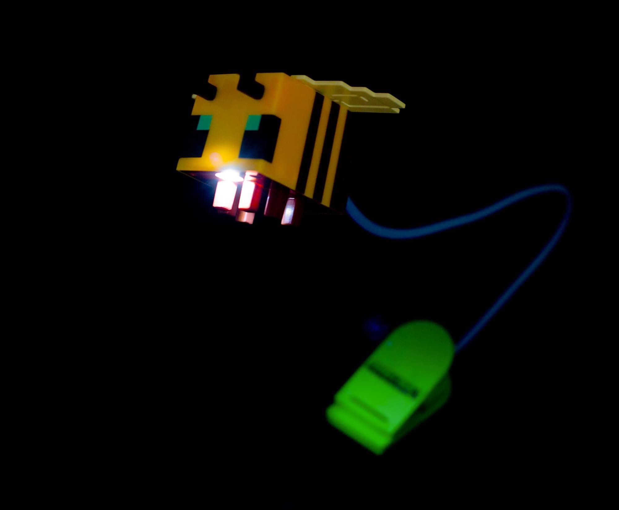 Minecraft Yellow Bee Reading Light with Clip, Adjustable Arm, Night Light for Books and Kindles, Home Decor Essentials