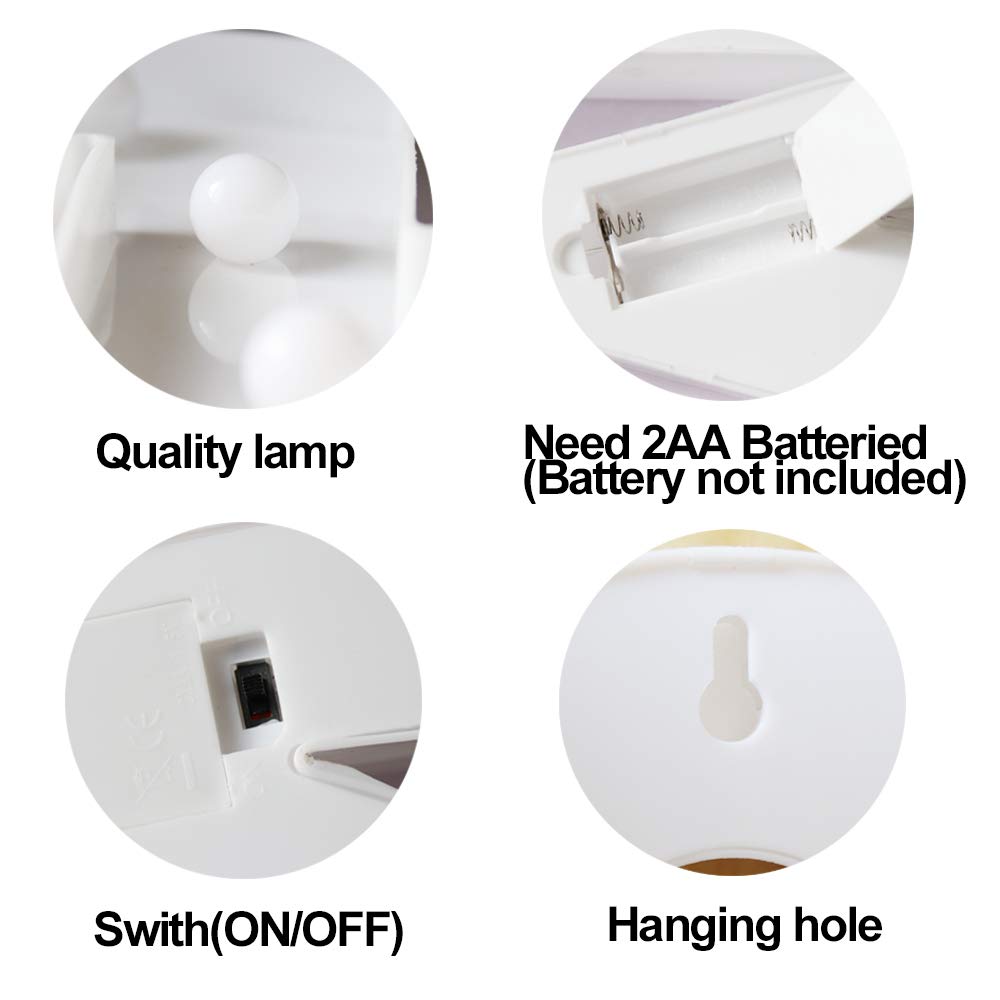 Marquee Light Up Letters, Remote Control LED Alphabet Lights - Battery Powered Lighted Letter with Light for Night Light Wedding