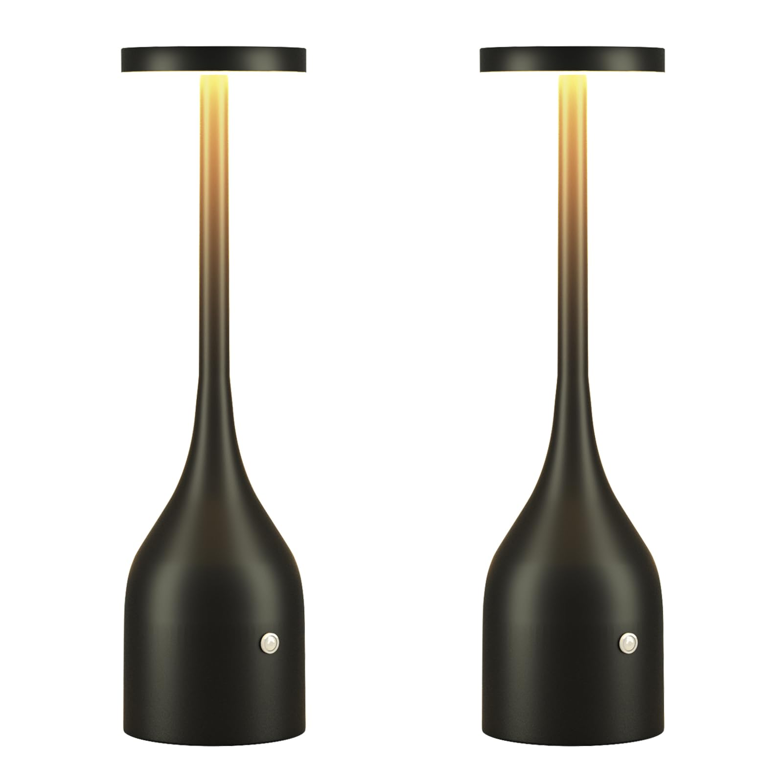 Cordless Table Lamps Set Of 2,Small Rechargeable Lamps Battery Operated Lamp Waterproof For Outdoor Patio,Home Dinner,Restaurant