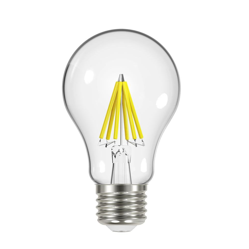 EcoSmart 60W LED Daylight Vintage A19 Light Bulbs, Clear, 4 Count - Energy Efficient, Long-lasting, Ideal for Home & Office