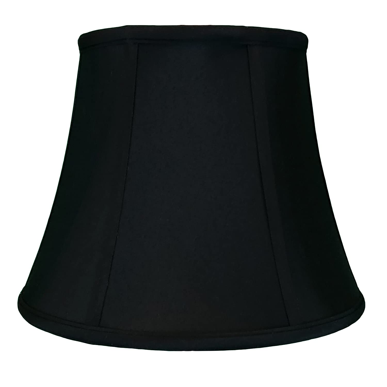Royal Designs Modified Bell Lamp Shade, Black, 12 X 20 X 15