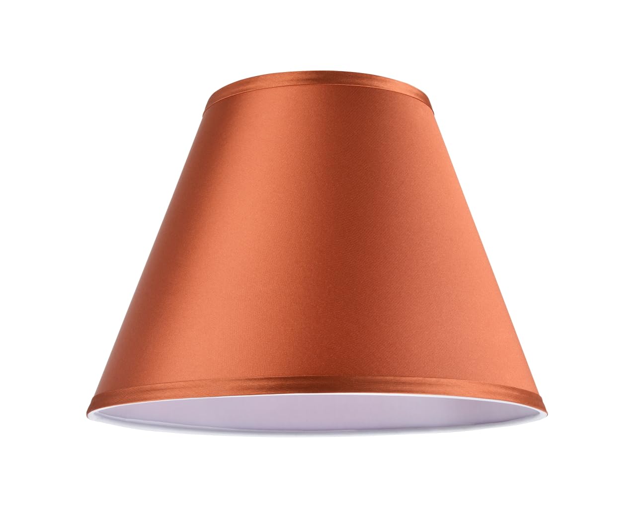 Aspen Creative 32193A Transitional Empire Shape Spider Construction Lamp Shade, Burnt Orange, 6&quot; Top X 12&quot; Bottom X 9&quot; Slant Height