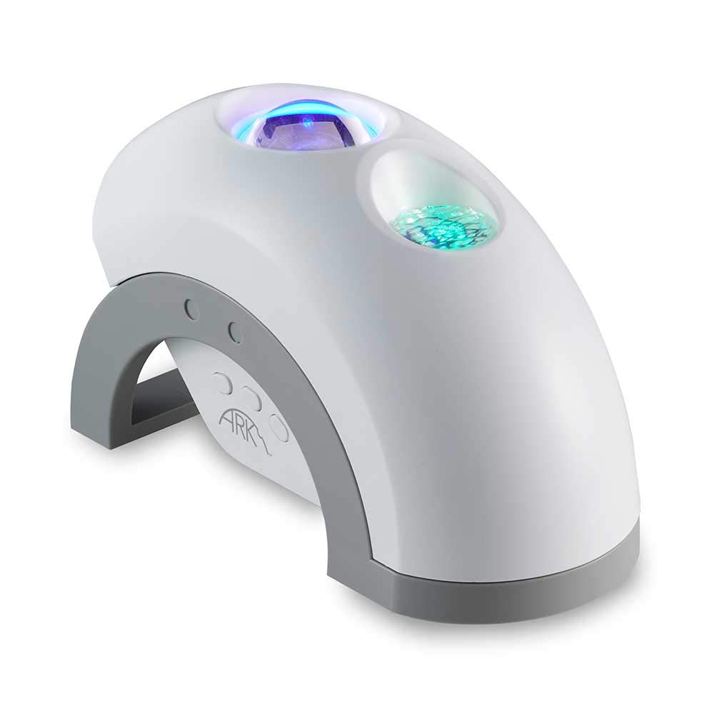 BlissLights Ark Lite LED Aurora Projector - Green/Blue Nebula Mood Lamp, Model 900-00048_A, Charcoal Housing