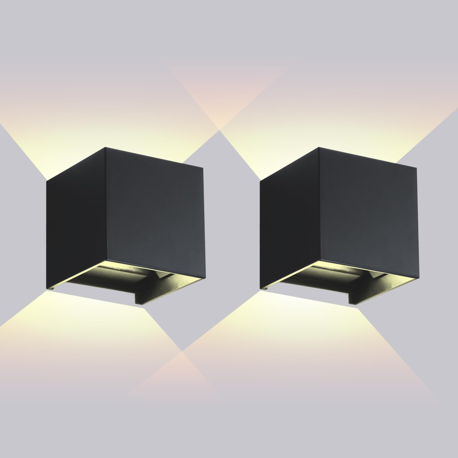 Scpitw Outdoor Wall Lights Modern 20W LED Wall Pack Light Adjustable Up Down Light Beam Waterproof Outdoor Sconces Wall Lighting