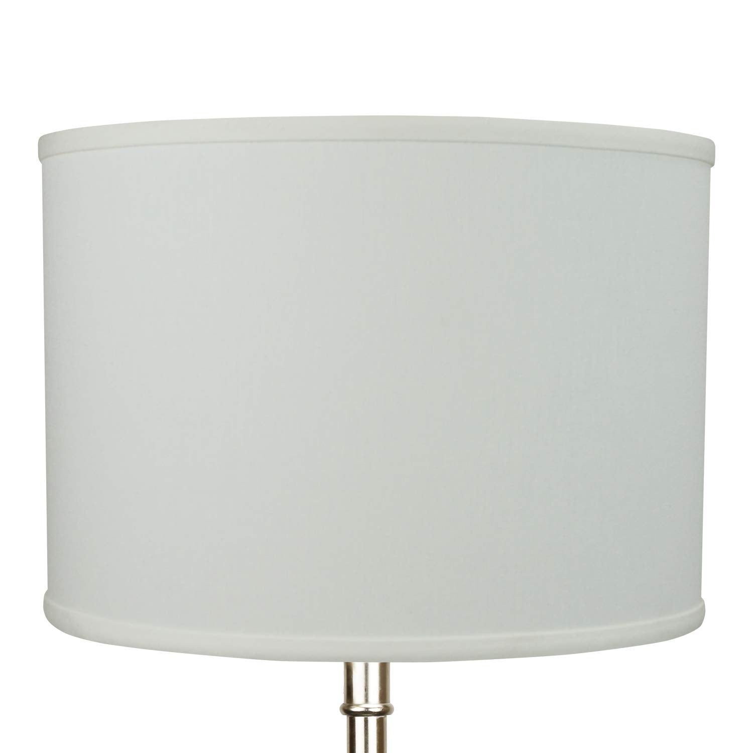 Fenchelshades.Com 14'' Top Diameter X 14'' Bottom Diameter 10'' Height Cylinder Drum Lampshade Usa Made (Linen Cream)
