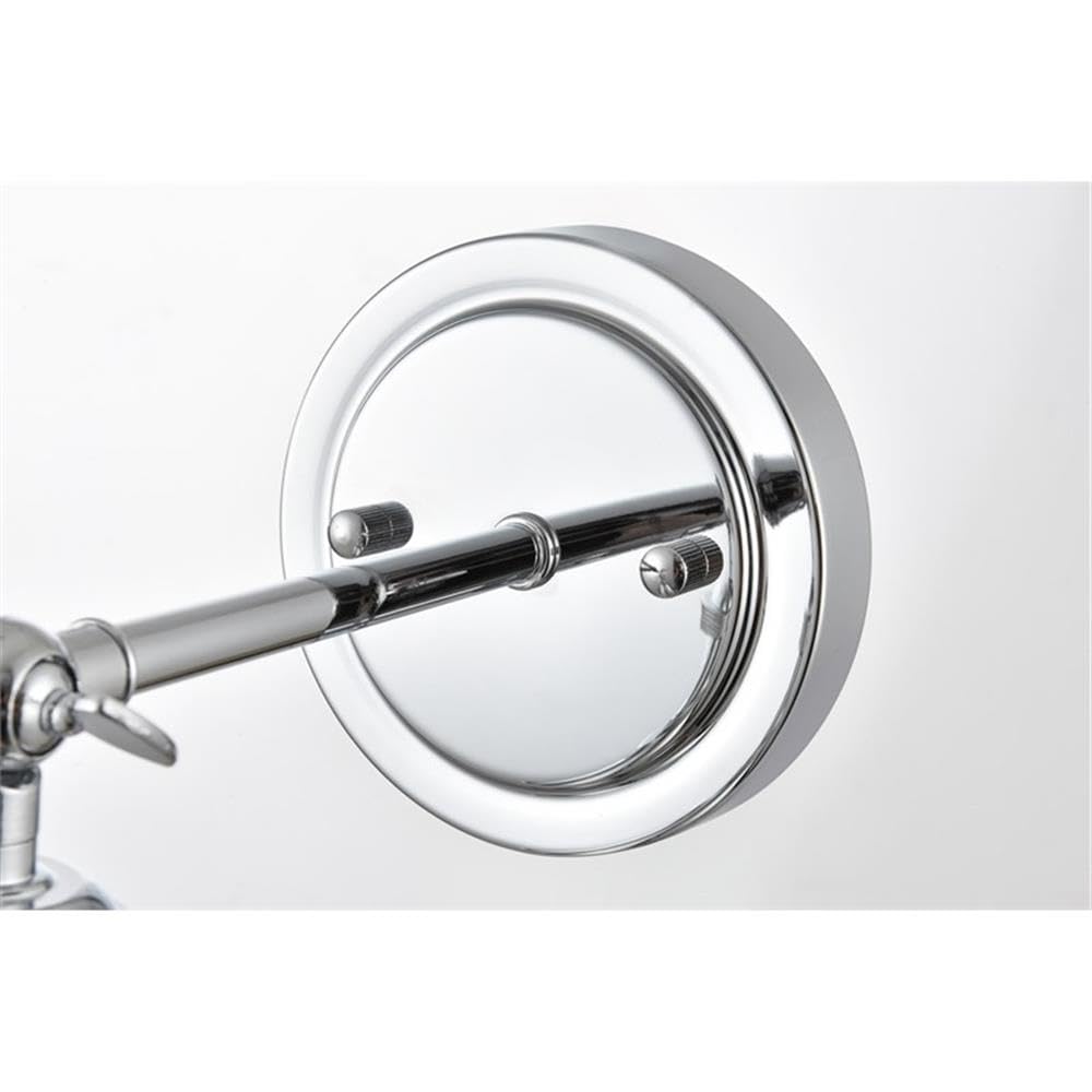 Living District Bentley 1-Light Cone Metal Bath Sconce in Chrome