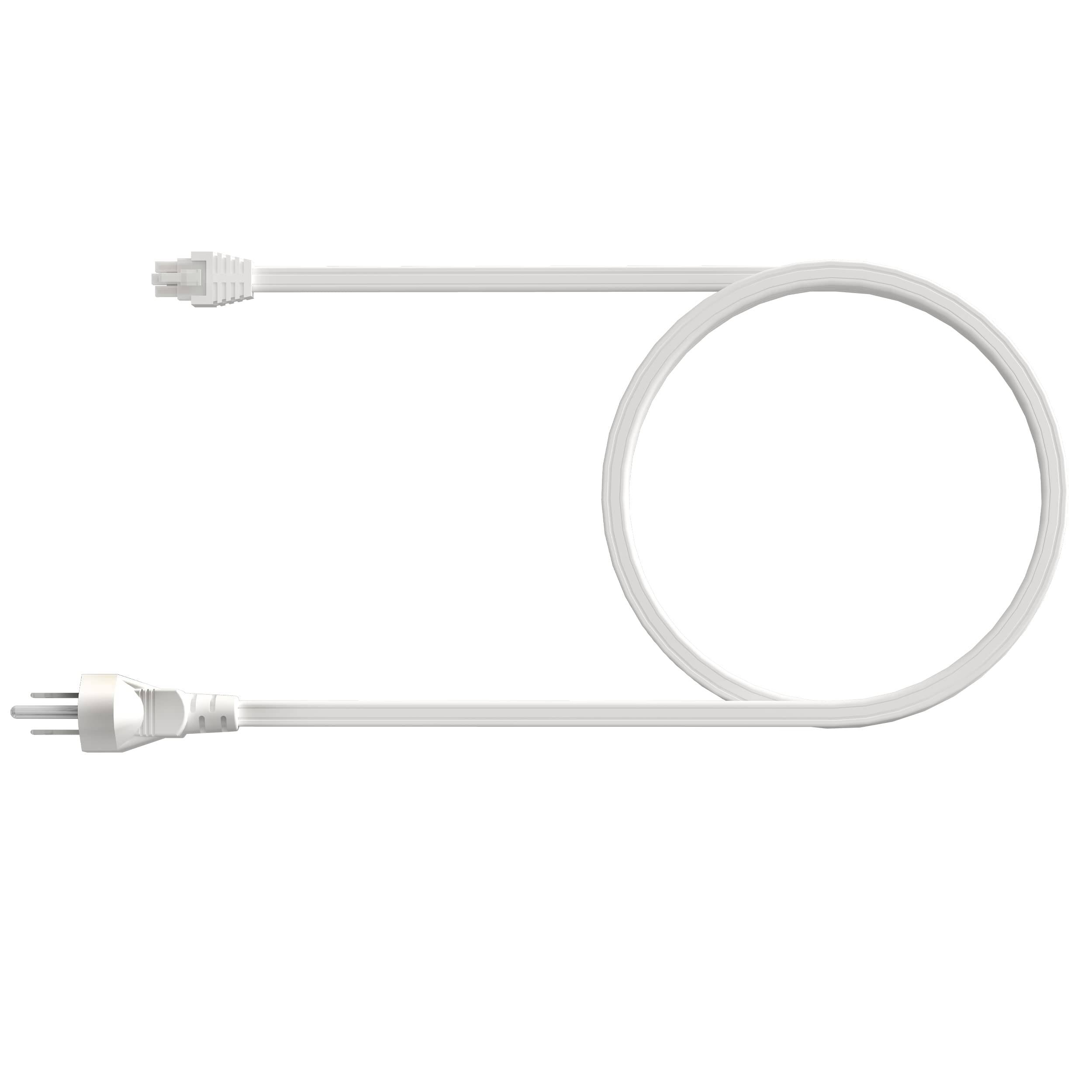 Power Cord for Lagom Under Cabinet Light, White, 72 Inch, PC0172WH