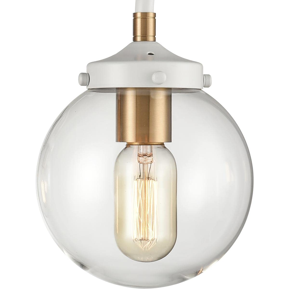 Elk Home 4-Light Boudreaux Vanity Light In Matte White With Clear Glass - Modern Style