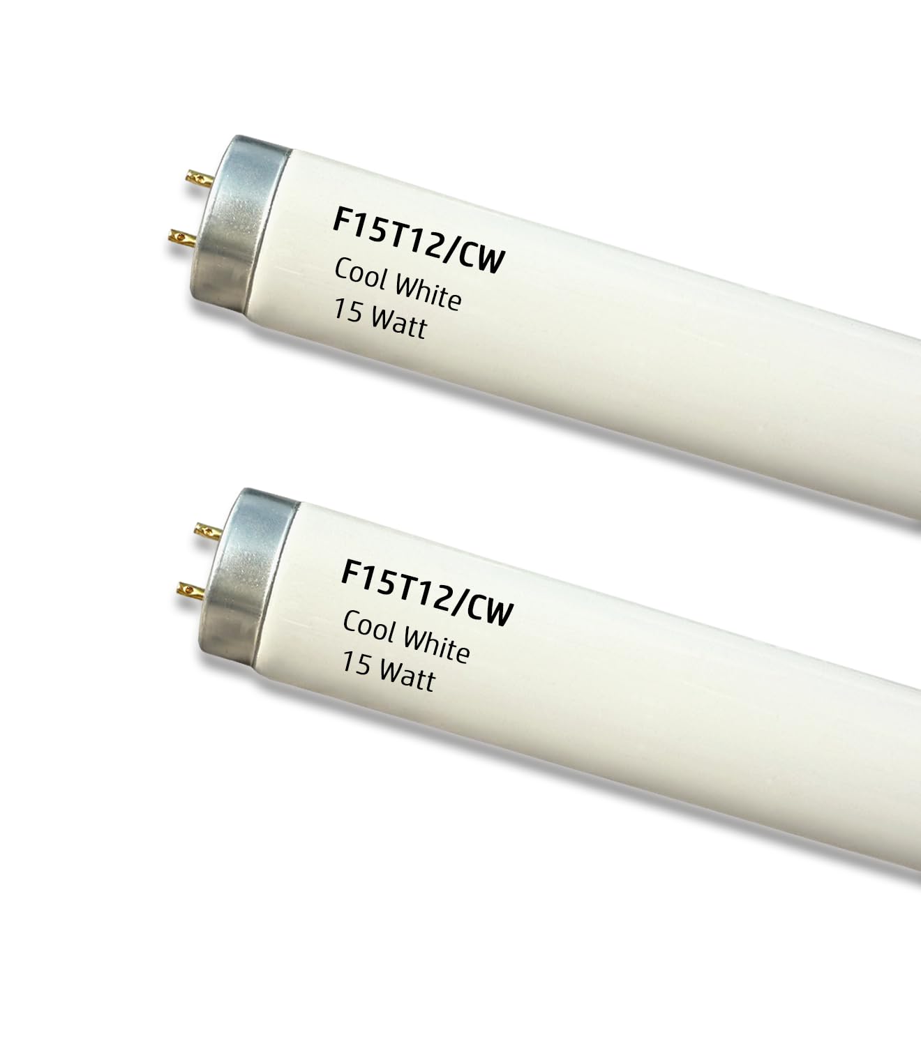 IgnisLite 18 inch F15T12-CW 15W Cool White Fluorescent Light Bulbs,T12 Tube 1.5 Dia, 4100K Natural Light Colour Replacement fo