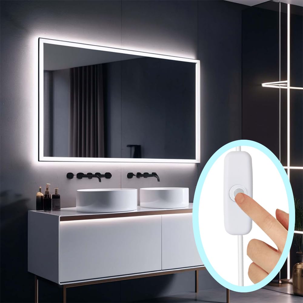 Zslaifu Usb Led Strip Light 32.8Ft White 5V Usb Powered Flexible Smd2835 Usb Led Light Strip (White, 32.8Ft)