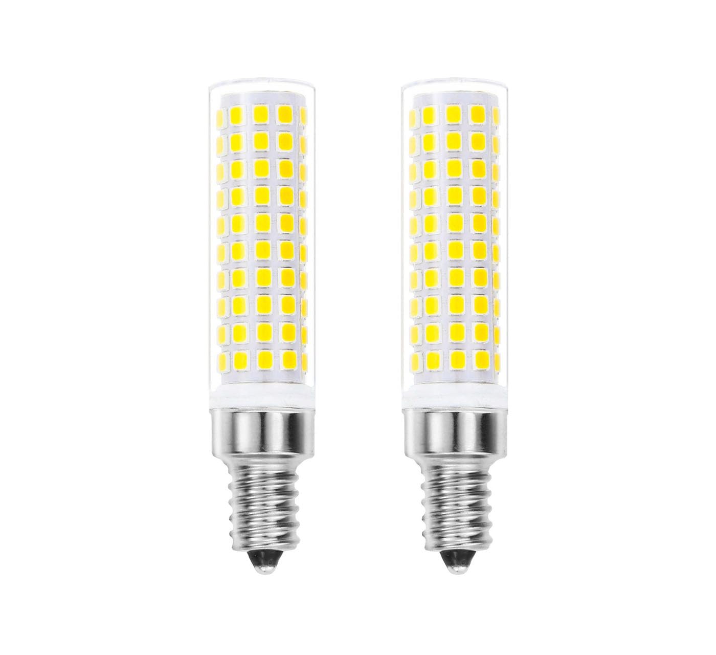 Greeogin T6 E12 10W Led Candle Bulbs,6000K Daylight,1200Lm E12 Led Candelabra Bulbs C7 For Ceiling Fan Chandelier Pendant Lighti