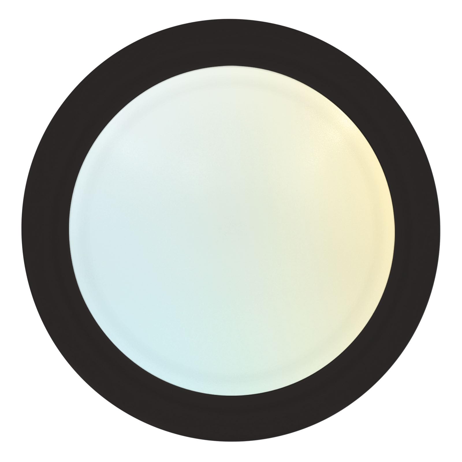 Luxrite 6 Inch Led Disk Light - Dimmable Flush Mount, 12.5W, 1000Lm, 5Cct, Black, Damp Rated, Model Lr238