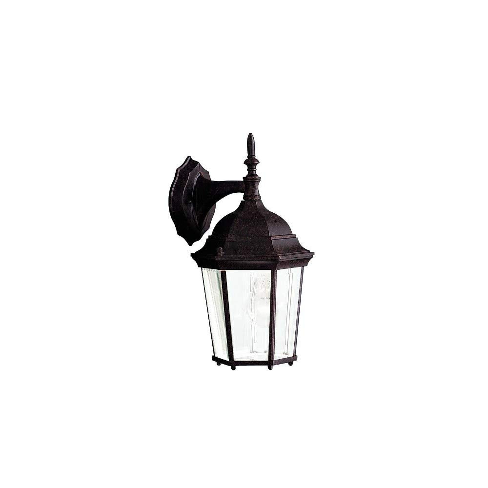 Kichler Madison 14.75'' 1 Light Outdoor Wall Light With Clear Beveled Glass In Tannery Bronze