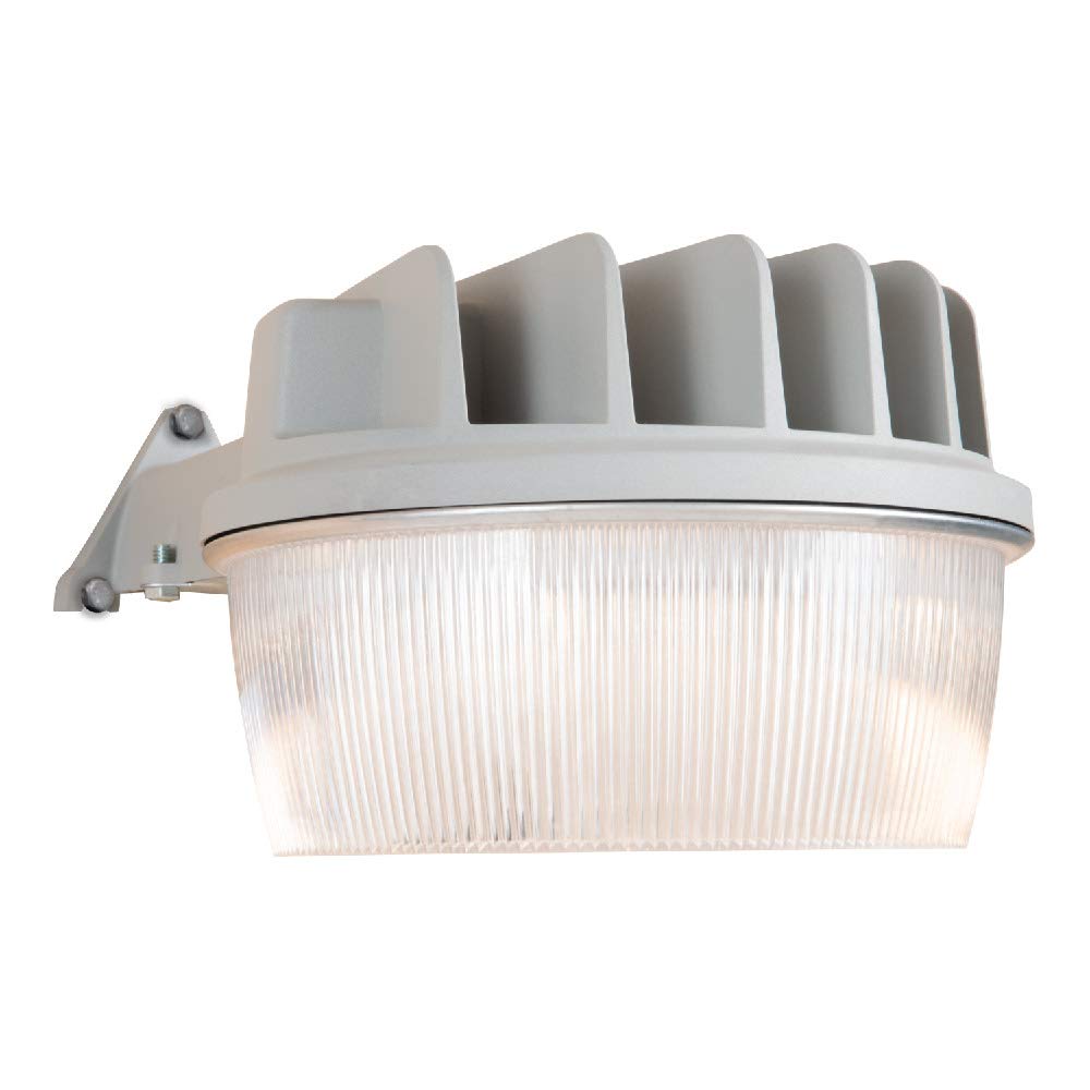 HALO 30-Watt Grey Outdoor Integrated LED Dusk to Dawn Security Area Light with Integral Photo Control Sensor