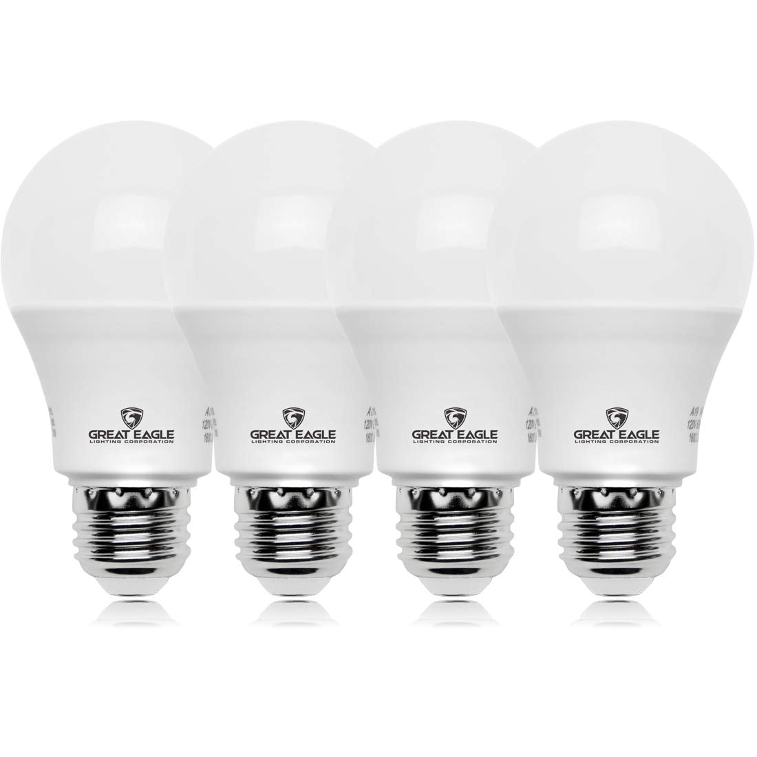 GREAT EAGLE LIGHTING CORPORATION 100W Equivalent LED Light Bulb 1500 Lumens A19 3000K Soft White Non-Dimmable 15-Watt UL Listed